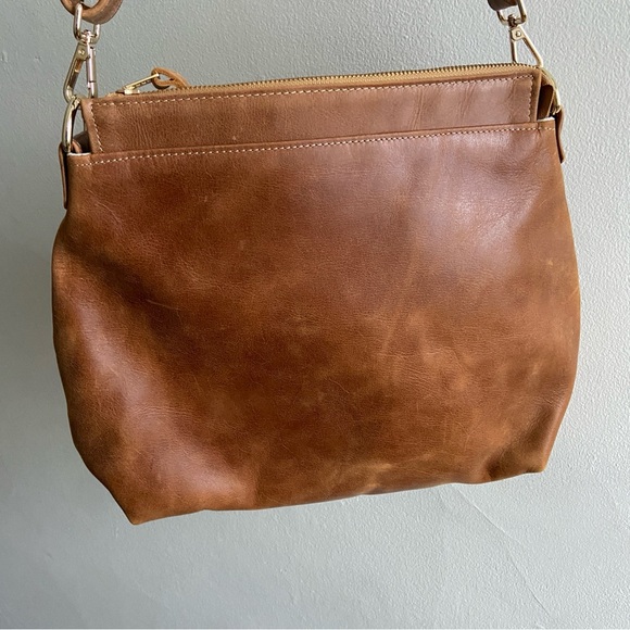 Forest Bags | Leather Shoulder Crossbody Hobo Bag - Picture 13 of 13